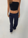 Britney lavtaljede suit bukser - navy