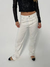 Anemon oversized jeans - Hvid