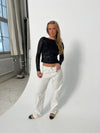Anemon oversized jeans - Hvid
