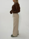 Lucille bukser med snørelukning - Beige