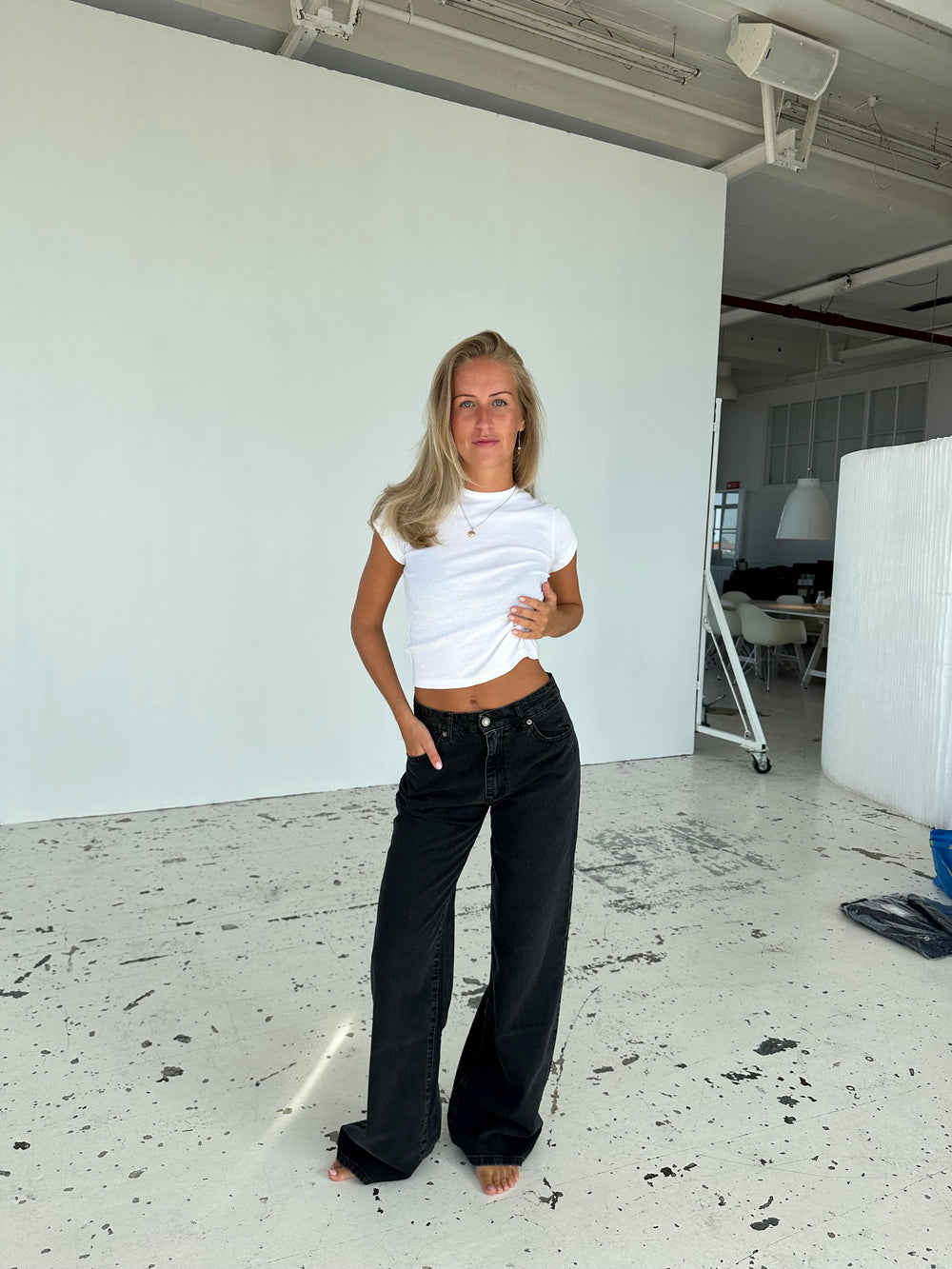 Audrey jeans - Sort