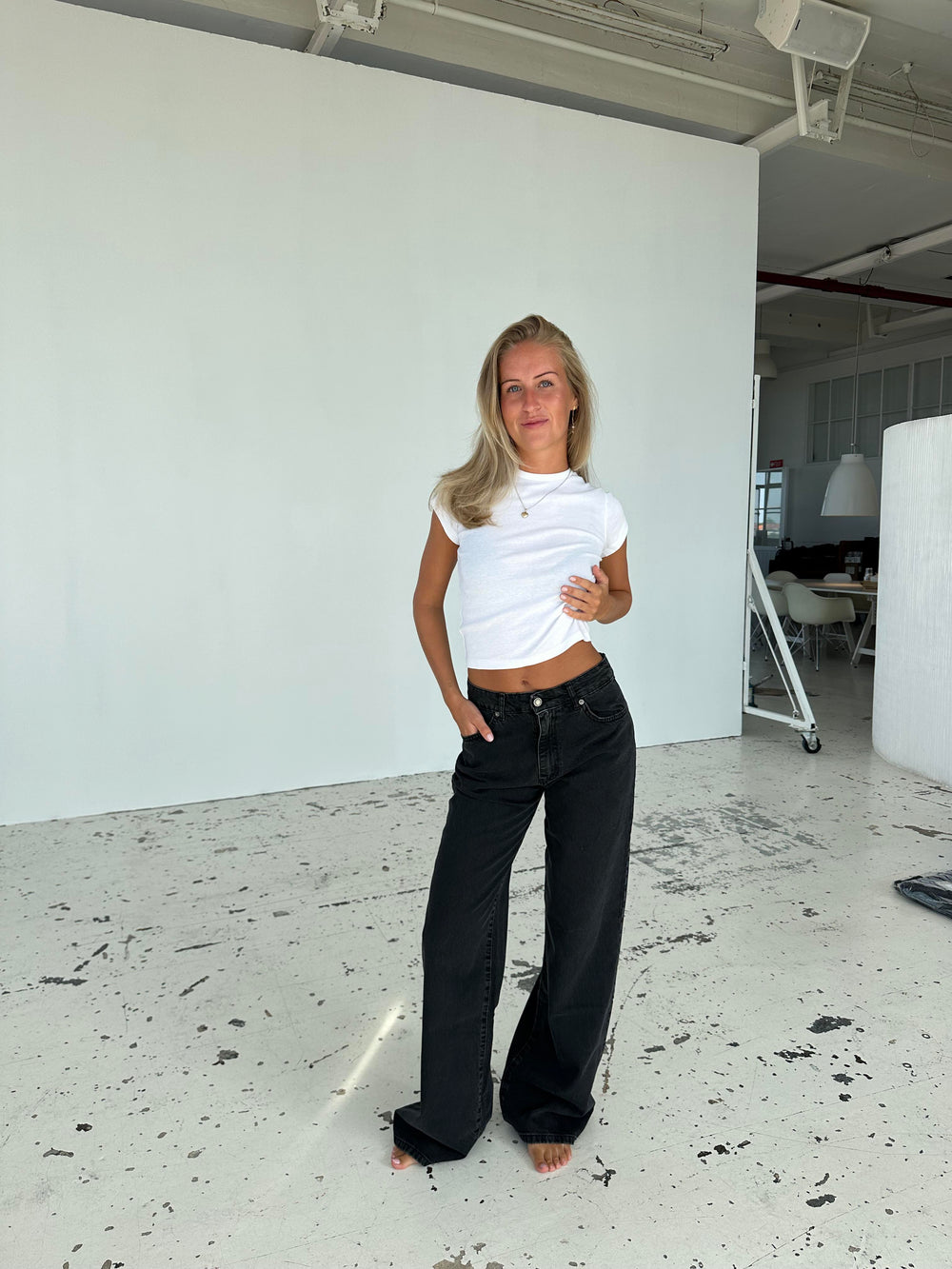 Audrey jeans - Sort