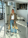 Josefine oversized trenchcoat - Mørk beige