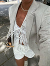 Angelina blondebluse - Hvid