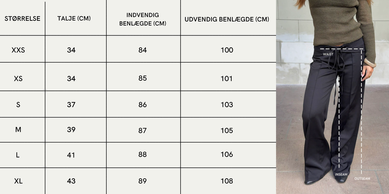 Størrelsesguide