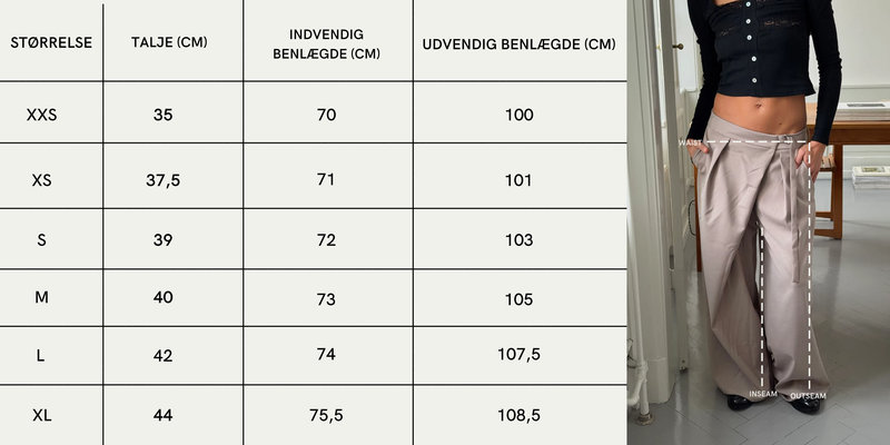 Størrelsesguide