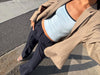 Britney lavtaljede suit bukser - navy
