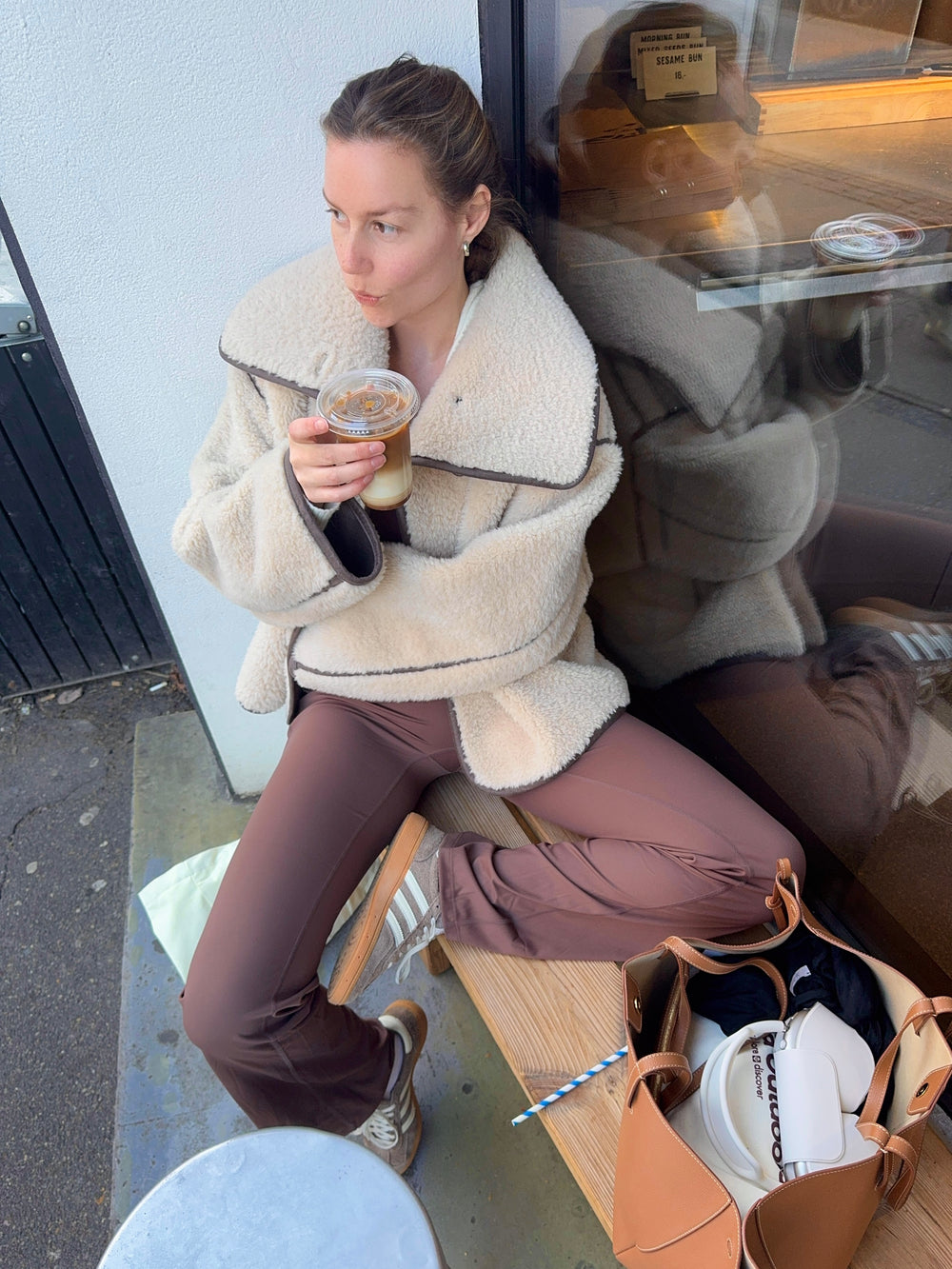 Essential flared pants - Espresso