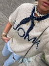 "Amour" striktrøje - Beige