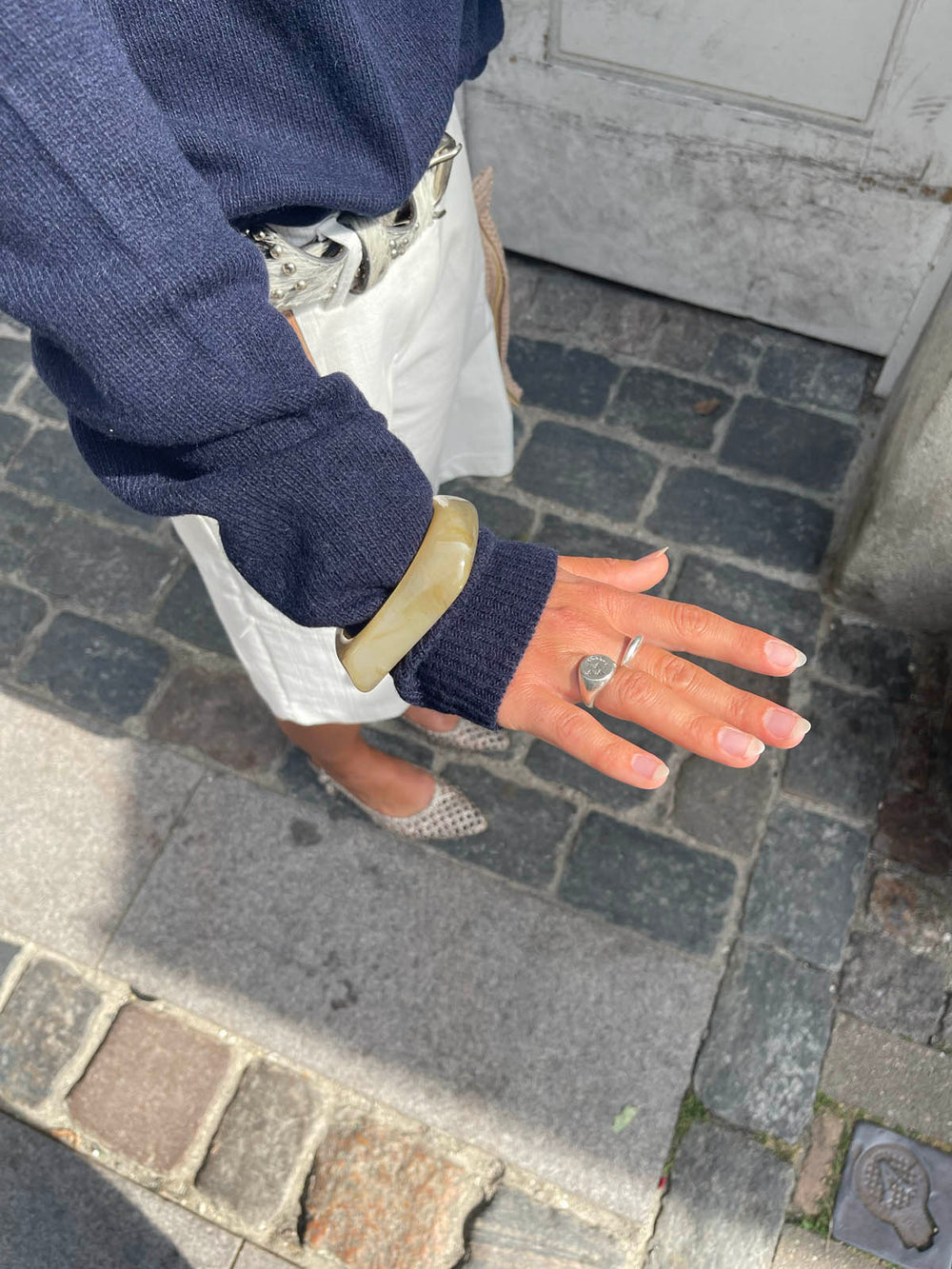 Lykke chunky armbånd - Lys honningfarvet