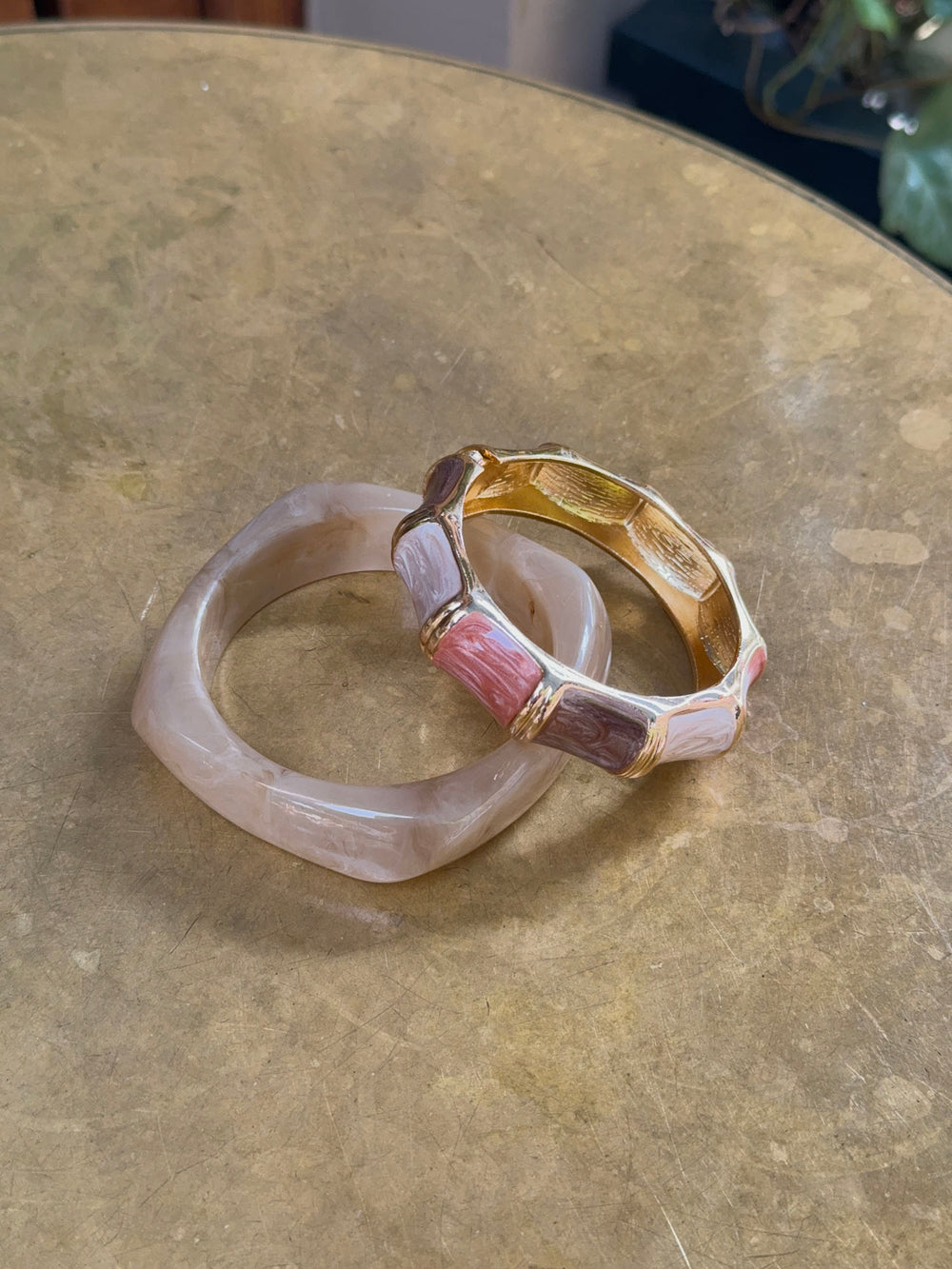 Lykke chunky armbånd - Honningfarvet