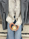 Gunilla strikket cardigan med bindedetaljer - Beige