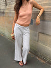 Herringbone bukser - Beige/hvid