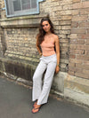 Herringbone bukser - Beige/hvid