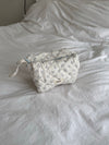 Honey lille toilettaske - Off white med bamser