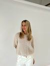 Elise t-shirt strik - Beige