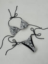 Amara blonde bikini - Navy/hvid