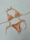 Zendaya bikini - Orange/hvide striber