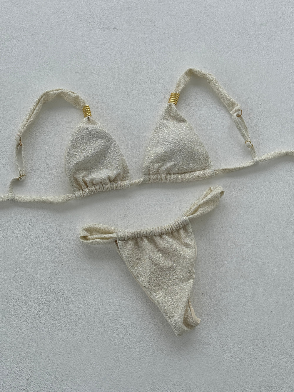 Bruna glimmer bikini - Beige