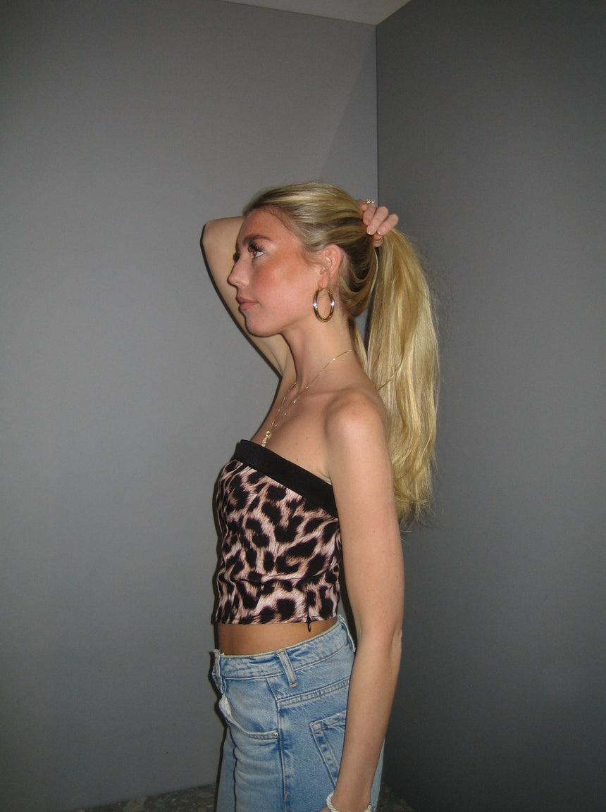 Kimberly corsettop - Leopard