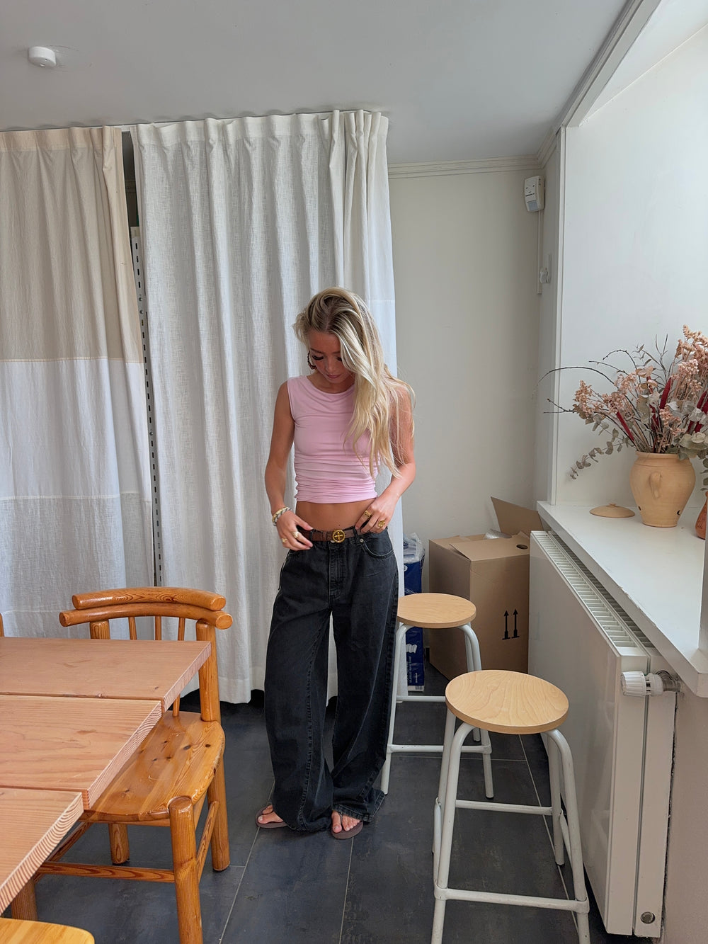 Audrey jeans - Sort