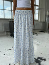 Mindy nederdel med blomsterprint