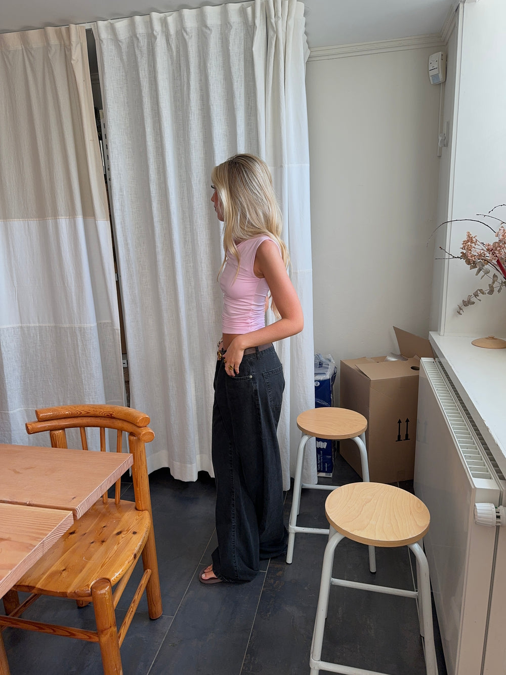 Audrey jeans - Sort