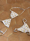 Inessa bikini med citroner - Hvid/gul