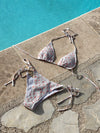 Jolanda bikini med blomster - Hvid/orange