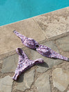 Paola bikini med mønster - Hvid/pink