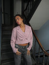 Julica cropped blazer - Rosa