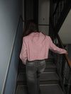 Julica cropped blazer - Rosa