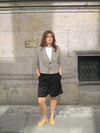 Juliane cropped blazer i tern - Grøn