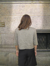 Juliane cropped blazer i tern - Grøn