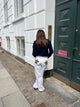 Star jeans med brune stjerner - Hvid