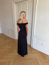 Sofia off shoulder kjole - Sort