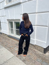 Star jeans med leopard stjerner - Sort