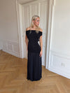Sofia off shoulder kjole - Sort