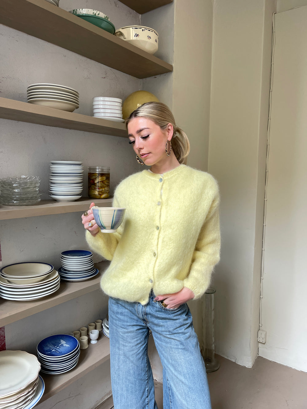 Jamilla mohair cardigan - Gul