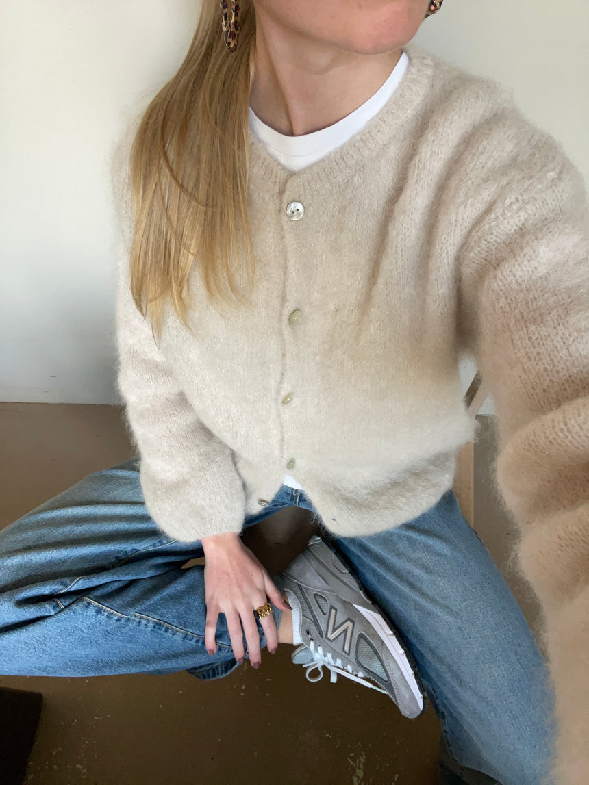 Jamilla mohair cardigan - Beige