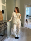 Kyla pyjamasbukser med halvmåner - Beige