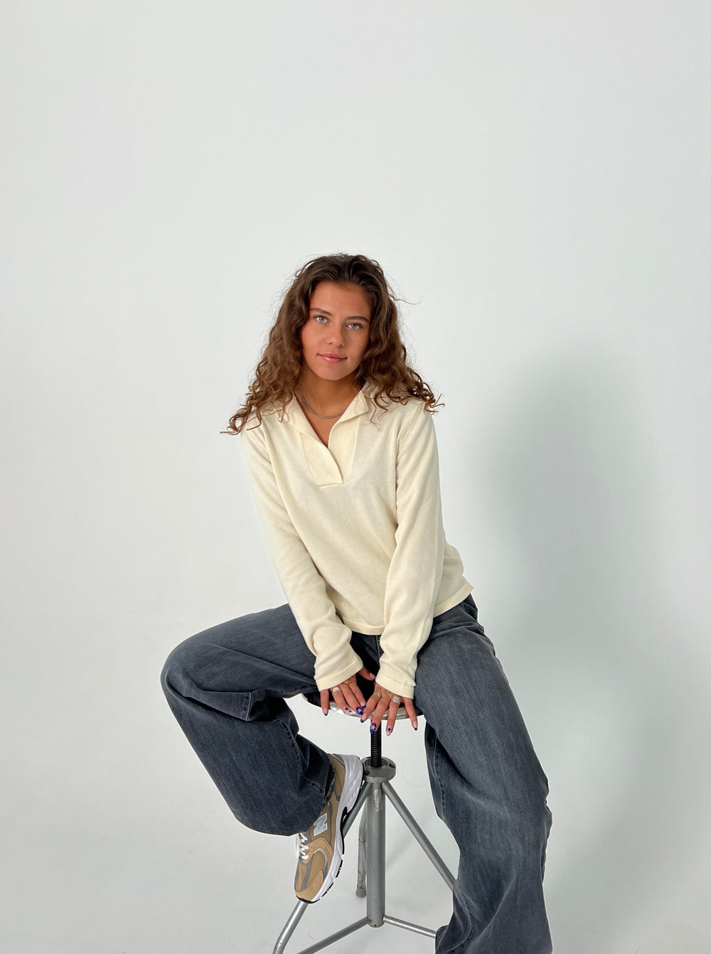 Maia strik - Creme/beige