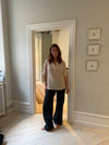 Ria bluse i hørblanding - Beige