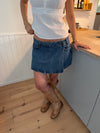 Amilie denimskort - Blå