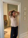 Ria bluse i hørblanding - Beige