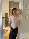 Ria bluse i hørblanding - Beige
