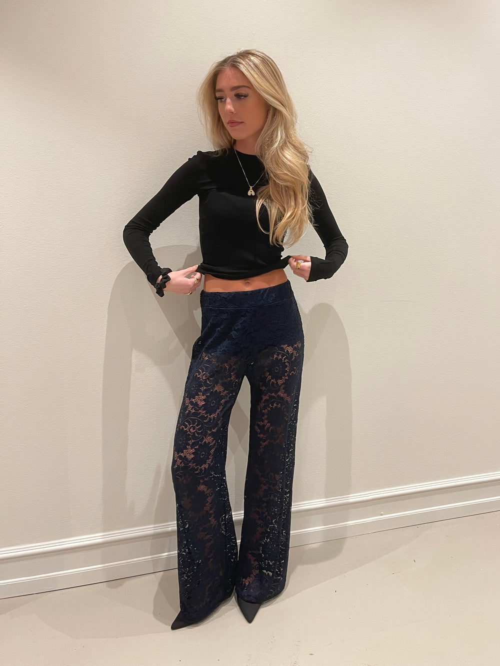 Marla blonde bukser - Navy