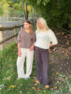 Rancy strikket mohair t-shirt - Off white