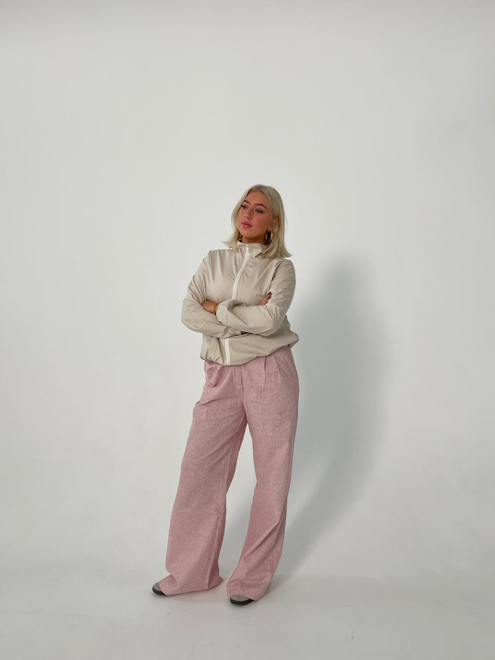Sadie stribede bukser - Rød/hvid