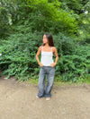 Bente blondetop - Hvid